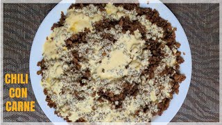 VERY EASY AND AFFORDABLE CHILI CON CARNE RECIPE  CYNCHS COMFORT FOOD [upl. by Ahsertal]