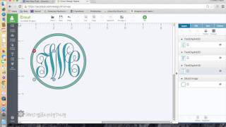 How to Make a Monogram with Cricut Explore [upl. by End692]