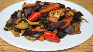 Roasted Mixed Vegetables  Roasted Vegetables in Oven  Oven Baked Vegetables [upl. by Rotow]