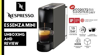 Nespresso Coffee Maker  Nespresso Essenza Mini  Unboxing and Review [upl. by Pooi]