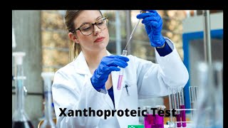 Xanthoprotein test for protein containing Tyrosine and tryptophan with demo [upl. by Htebesile]