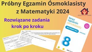 Próbny Egzamin Ósmoklasisty 2024 z Matematyki  Nowa Era  Arkusz 1 [upl. by Azitram]