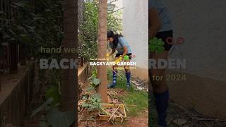 Garden Reset  Hand Weeding  ASMR Cleaning messyhouseclean [upl. by Willms429]