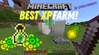 BEST EASY 121 XP FARM TUTORIAL Minecraft Bedrock PS4XboxNintendoWindows [upl. by Outlaw]