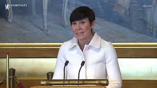 07032024 Sak 1 1 Ine Eriksen Søreide [upl. by Enaenaj325]