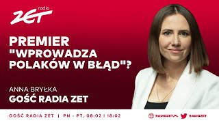 CO Z KONFEDERACJĄ W PE ANNA BRYŁKA NIE WYOBRAŻAM SOBIE SIEBIE Z AfD  Gość Radia ZET [upl. by Shanan995]