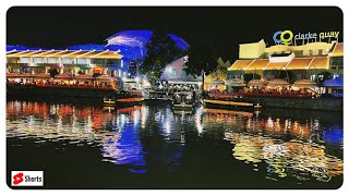 Clark Quay Bumboat  Singapore River Cruise shorts [upl. by Kcirevam]