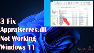 3 Fix Appraiserresdll not working in Windows 11 [upl. by Jennilee]