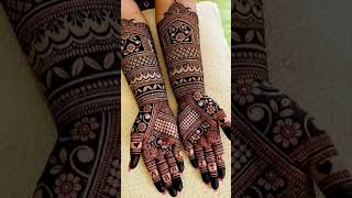 Bridal mehndi designs  full hands  beutiful new design 🫀😍 [upl. by Airpal131]