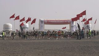 Marathon des Sables kicks off in the Sahara desert  AFP [upl. by Niawd]