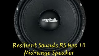 RESILIENT SOUNDS RS NEO 10 MIDRANGE SPEAKER UNBOXING [upl. by Irdua]