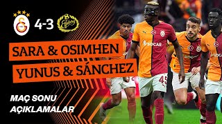 📺 Galatasaray 43 Elfsborg  Futbolcularımızın maç sonrasında yaptığı açıklamalar GSvELF UEL [upl. by Toffey]