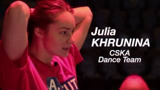 Inside the Game  Julia Khrunina CSKA Dance Team [upl. by Ikkir]