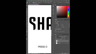 EASY Typography Effect in Photoshop shorts photography [upl. by Odnumyar]