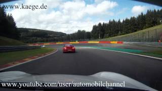 Porsche 996 GT3RS VS 997 GT3 Spa Racetrack Nice Round Schöne Spannende Runden [upl. by Nerret]