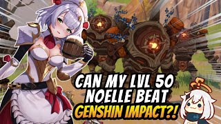 LVL 50 NOELLE VS GENSHIN IMPACT [upl. by Kohsa]