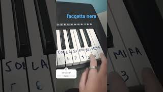 faccetta nera easy faccettanera piano [upl. by Eamanna]