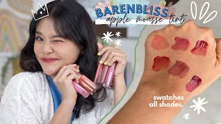 REVIEW BARENBLISS APPLE MOUSSE TINT💄 BRAND KOREA SAWO MATANG APPROVED GAK  RIRIEPRAMS [upl. by Groves]