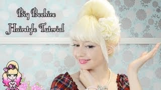 How To Do A Big Beehive Hairstyle  Tutorial Violet LeBeaux [upl. by Nylac271]