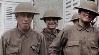 Over There  US army WW1 footage in Color [upl. by Phelan]