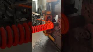 Make in China how to rolling a super big spring in the factory process machine tools processing [upl. by Albers979]