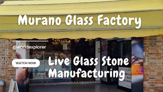 Live Demonstration of Authentic Murano Glass Beads making in the Glass Factory Murano Italy [upl. by Hjerpe]