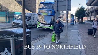 BUS 59 GOING TO NORTHFIELD ABERDEEN SCOTLANDUK [upl. by Jessika]