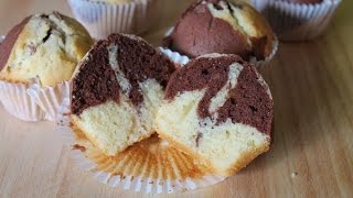 Marmormuffins backen Rezept  Baking Marble Muffins Recipe  ENG SUBS [upl. by Aletsirc408]