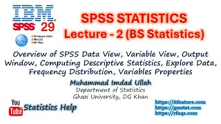 SPSS Lecture  2 BS Statistics Session 20212025 Urdu [upl. by Atsocal]