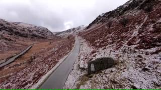 4x4 Wales Abergwesyn Common Powys in the snow [upl. by Ellertnom]