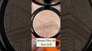 Hermès Plein Air 24 Faubourg face and eye illuminating powder Limited edition 02 Rose Gold [upl. by Fisoi472]