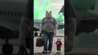 little cat romed in the plane catsoftiktok cat cute aiart ai poorcat catlover fyp [upl. by Worlock66]