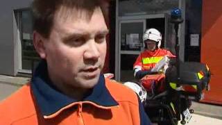 MPS  Une moto de premiers secours  Protection Civile du BasRhin [upl. by Jaquenette]