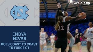 North Carolinas Indya Nivar Goes Coast To Coast To Force Overtime [upl. by Biegel18]