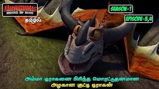 DRAGONS RIDERS OF BERK  SEASON 1  EPISODE 3amp4  FULL STORY EXPLAINED IN TAMIL [upl. by Aihsiyt]