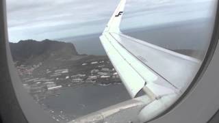 Onboard Finnair Airbus A321ER Sharklet OHLZG  AY1373Landing To Funchal Airport Madeira Ha [upl. by Siskind]