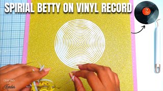 Spiral Betty on Vinyl Record  Cricut Crafts for Beginners [upl. by Arraic906]