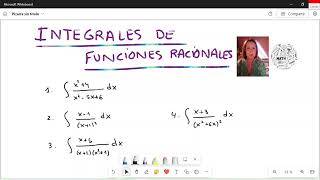 INTEGRALES DE FUNCIONES RACIONALES [upl. by Fairfield]