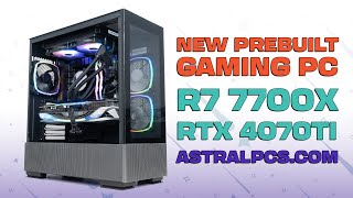 EPIC 4K Gaming PC With AMD Ryzen 7 7700X  RTX 4070 TI  Montech SKYTWO [upl. by Riella]