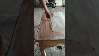 Plamir Wood filler meja ✅woodworking carpentry kerjakayu pengerjaankayu kerajinankayu [upl. by Yenaffit]