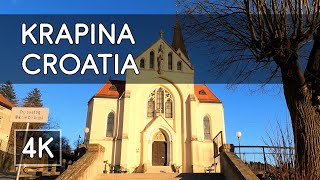 Walking Tour Krapina Croatia  4K UHD Virtual Travel [upl. by Stone491]