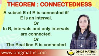 Theorem of connectedness  Connectedness  Real analysis  Metric space  topology  Compactness [upl. by Aleakcim]