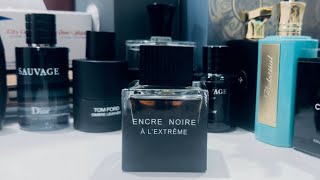 Encre noire l’extreme fragrance review تقييم عطر انكر نوار من دار لاليك عطر رجالي قوي ثابت وفواح [upl. by Oettam]