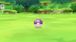 Using a Master Ball in Pokemon Lets Go Pikachu and Eevee [upl. by Three]