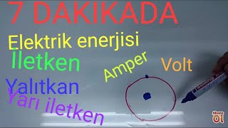 Elektrik enerjisi iletken yalıtkan yarı iletken [upl. by Fronia413]