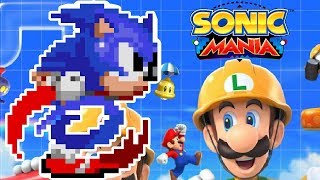 SONIC MANIA in SUPER MARIO MAKER 2 [upl. by Ayortal]