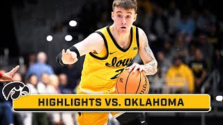 Iowa vs Oklahoma  Highlights  Big Ten Mens Basketball  Nov 23 2023 [upl. by Cecilio18]