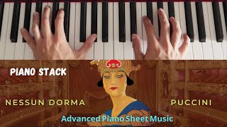 Nessun Dorma  Puccini Advanced Piano Arrangement with Sheet Music Tutorial [upl. by Maximilian200]