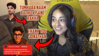 Jonathan Superchat Bachu 💛 Congratulations for Joining Godlike Esports 🎉 [upl. by Ocirne420]