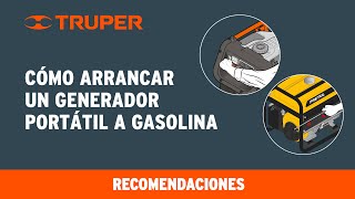 Cómo arrancar un Generador Portátil a Gasolina TRUPER y PRETUL [upl. by Weatherley]